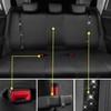CAR PASS Leather Bling Diamond Car Seat Covers Full Set,