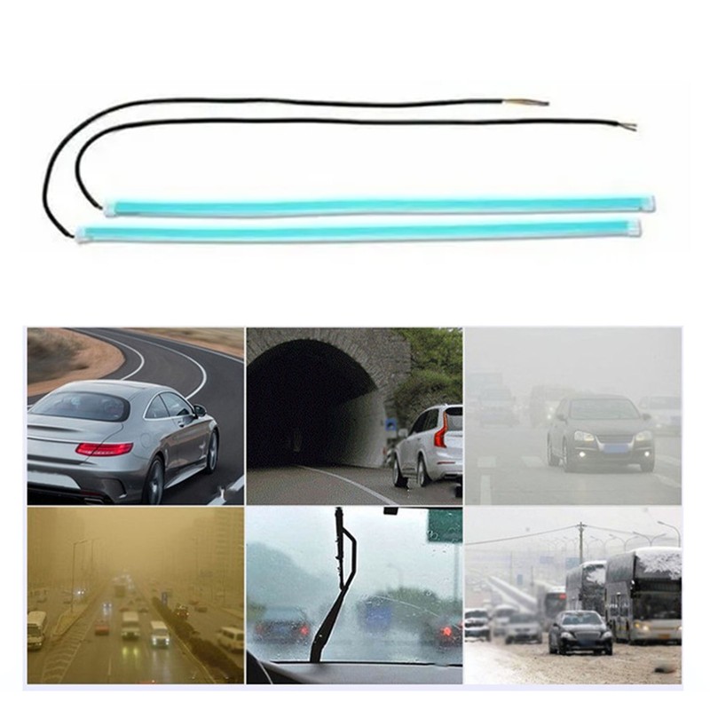 30cm Flexible Car LED Strip Light Sequential Dynamic White to