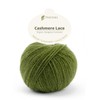 PASCUALI Organic Cashmere Lace Knitting Wool 100% Cashmere Wool for Knitting and Crocheting, 1 Ball 25 g, Colour: Algae 46