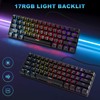 Gaozen 60% Wired Mechanical Gaming Keyboard RGB Backlit Anti-Ghosting Compact