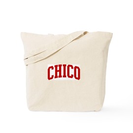 CafePress CHICO (Red) Tote Bag Reusable Natural Beige Canvas Shopping Bag