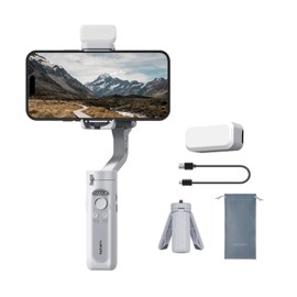 hohem iSteady XE Smartphone-Gimbal,3-Achsen-Stabilisierung mit Stativ für Videoaufnahmen integrierter Vlog-Gimbal,YouTube & TikTok-Videos mit Fülllicht