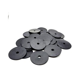 Rubber Washer Rubber Spacers Gaskets - Fender Washers 1/4" ID x 1 1/2" OD x 1/16" Thickness - EPDM Rubber Fender Washers Round Rubber Washers (24)