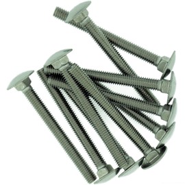 M6 (6mm x 70mm) Cup Square Carriage Bolt (Fully Threaded) - Stainless Steel (A2) (Pack of 10)