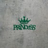 Decal Stickers of Princess Crown Silhouette 3 (Green) (Set of