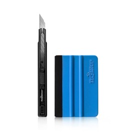 TECKWRAP Vehicle Vinyl Wrap Window Tint Film Tool Kit Include 4 Inch Felt Edge Squeegee, Retractable Utility Knife with Snap-Off Blades for Car Vinyl Wrap Installation