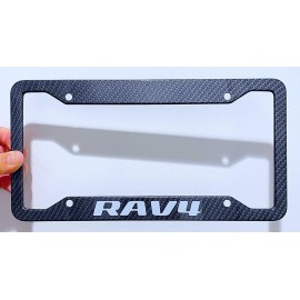 Unbranded RAV4 Metal Carbon Fiber Look License Plate Frame