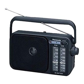 Panasonic 2400DEB-K Portable Radio AM/FM with AC or DC operation. Black