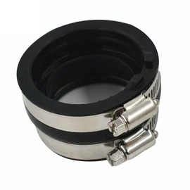 DELUXEMOTO Carburetor Intake Boot Joint W/Clamps for Yamaha Rhino 660 YXR660F 4X4 2004-07