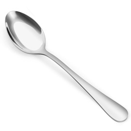 LAZAHOME 36-Piece Dinner Spoon Set - 7.3 Inch, Food-Grade Stainless Steel Spoon Silverware for Home, Kitchen, Restaurant, Mirror Polished, Dishwasher Safe