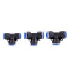 35Pcs OD 4/6/8/10/12/14/16mm Air Hose Pneumatic 3 Way Tee Union