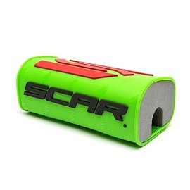 SCAR Handlebar Pad without Centre Brace Motocross Quad Dirt Bike Enduro Green Fluo