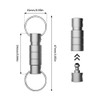 Neikafan Key Rings Titanium Key Ring Removable Key Rings with