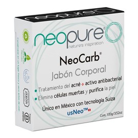 Jabón neopure® Carbón Activado + usNeo Barra 100 G