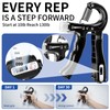 KDG 11PCS Grip Strength Trainer Kit with Adjustable Counting Hand