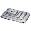AG 18-8 Stainless Steel Square Bat Lid, 12.9 x 10.1