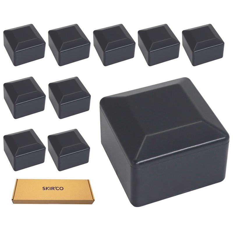 SKIR'CO Fence Post Caps Square 40 x 40 mm Grey