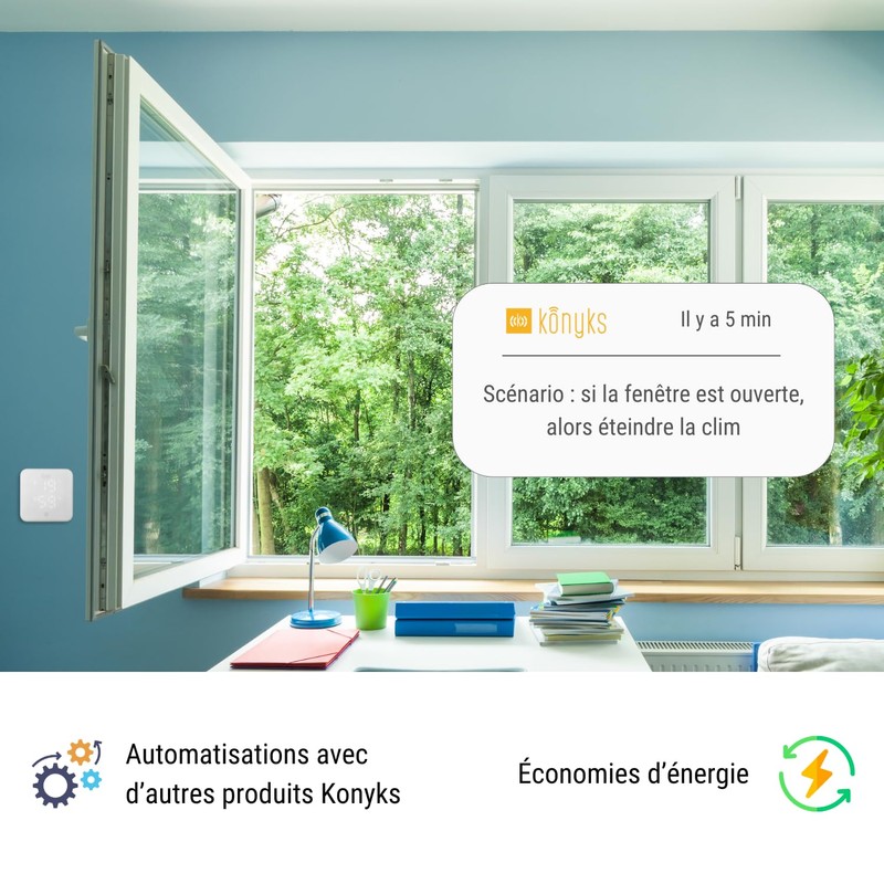 Konyks Climpac WiFi Thermostat for Air Conditioners and Air Source