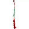 FunGiftCorner Feng Shui 8-Jade Ingots with Red Tassel, 12 Inch