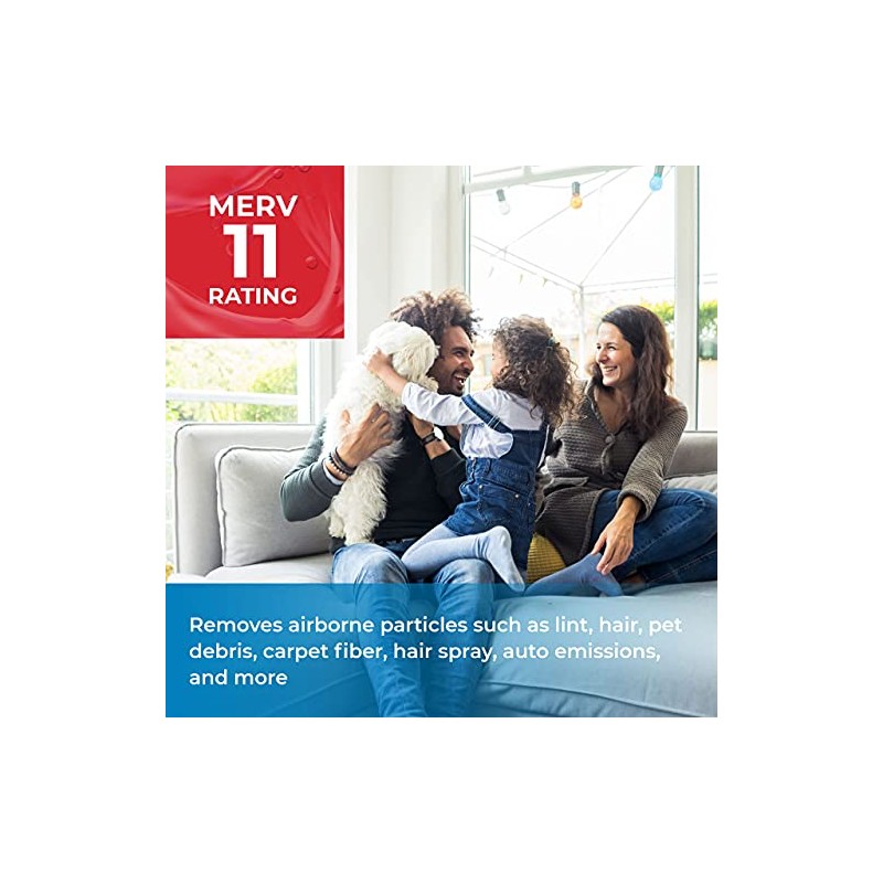 SpiroPure 10x20x1 MERV 11 Pleated Air Filters - Made in