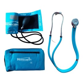 Kit Baumanómetro Aneroide Estetoscopio Rappaport Homecare Color Gris 2400