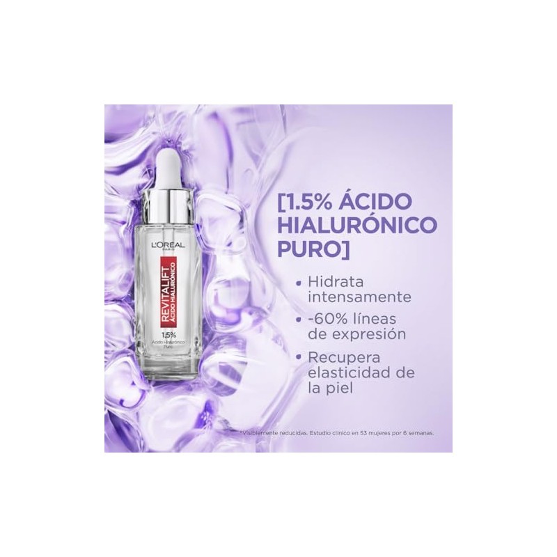 LOréal Paris Kit Revitalift Ácido Hialurónico Sérum, Cremas DíaNoche y