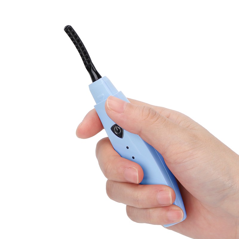 Heated Eyelash Curler USB Rechargeable Electric Lash Curling Tool for