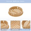 sourcing map 12Pcs 50mm/1.97" Circular Soffit Air Vents, Plastic Soffit