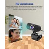F FORITO HD Webcam, Webcam with Microphone 1080P for Video