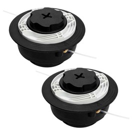 LUMOOM Pack of 2 C6-2 Mowing Head for Stihl FS38 FS40 FS45 FS50 FSA60R FSA86R FSE60, Grass Trimmer Head & Brush Cutter Line Head, Double Thread Head M8 x 1.25 Left Thread with Thread Spool