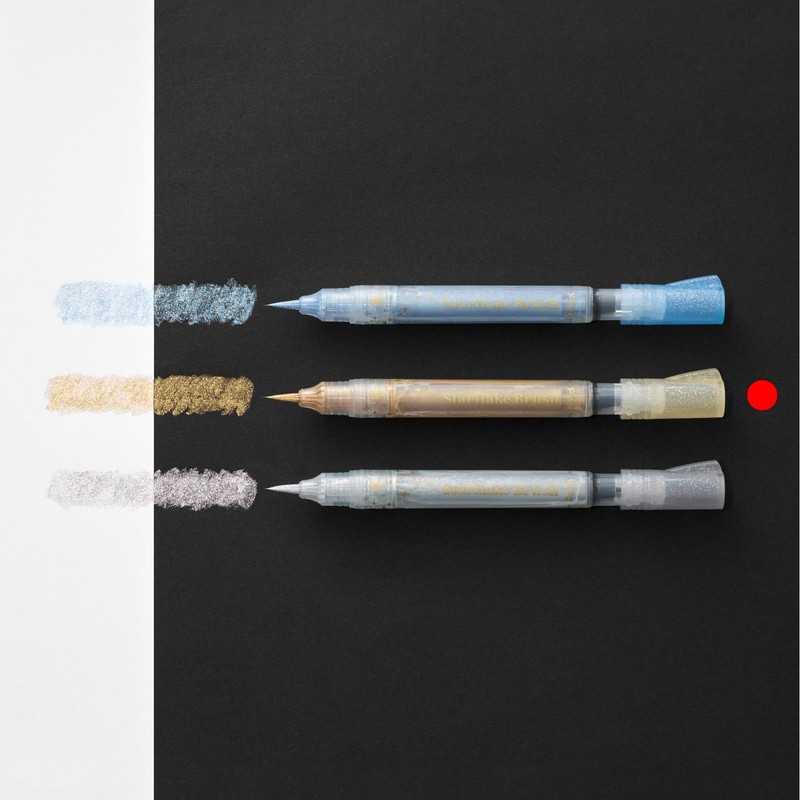 Pentel Color Brush Pen Star Flake Blush Gold XGFHLM-SX