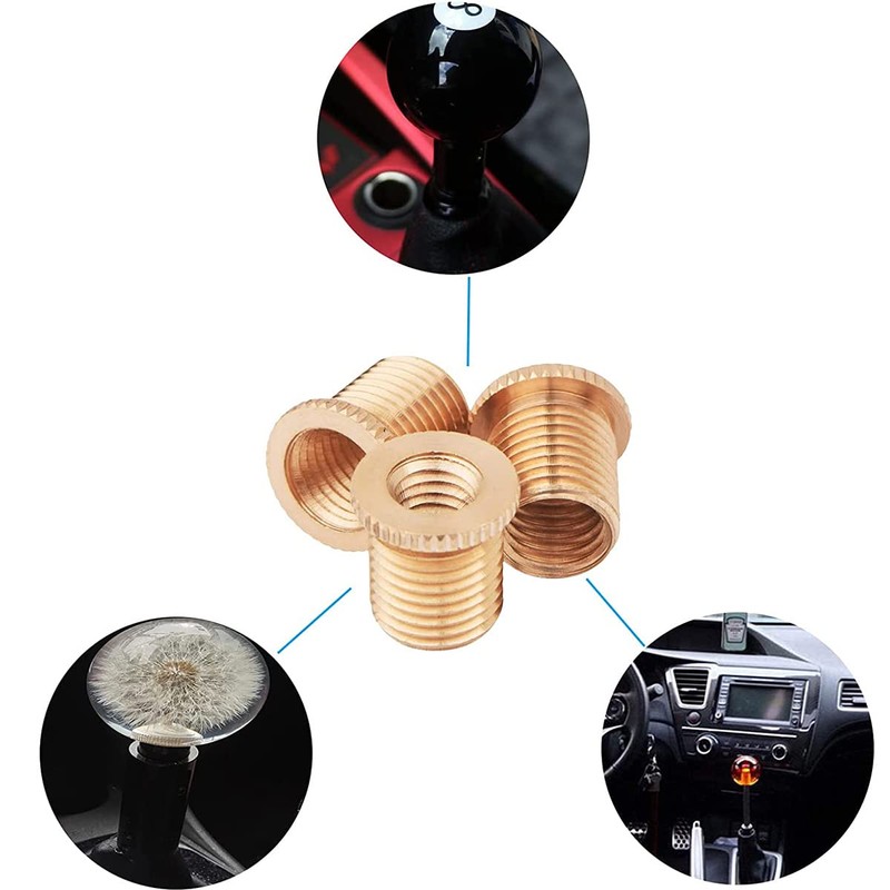 SAMCOS Shift Knob Adapter Gear Stick Knob Adapter Car Shift