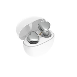 AVIOT TE-I3 Wireless Earbuds, Cute Heart Shape, Small Ears, for Women, Clear Hard Case Included, Bluetooth 5.3, Up to 23 Hours, Long Playback, IPX4 Waterproof, Multi-Point Connection, Single Ear Mode