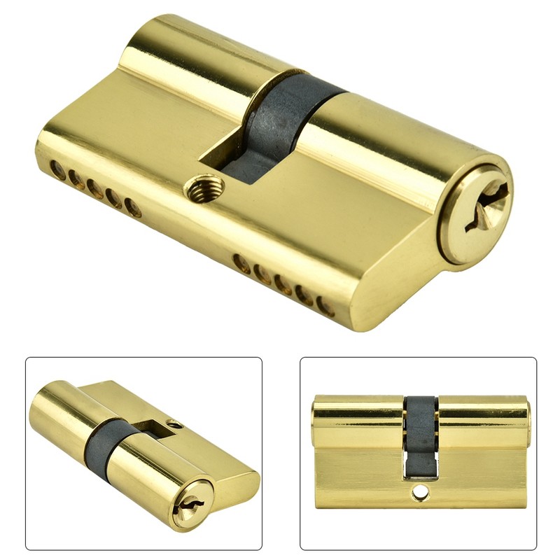 60mm Copper Dual Open Lock Cylinder Anti theft Door Lock