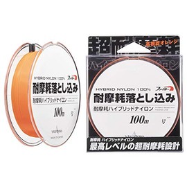 YAMATOYO, Nylon Line, Abrasion Reduction, 328.4 ft (100 m), No. 3, 12lb, Flash Orange