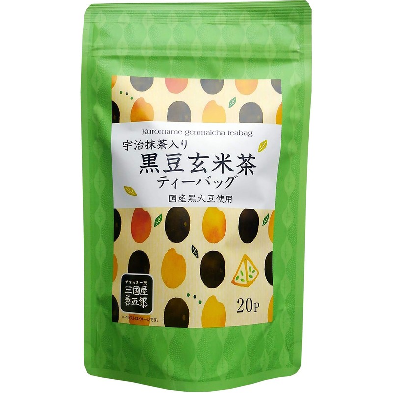 Mikuniya Black Bean Brown Rice Tea with Uji Matcha, 2.1