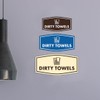 Signs ByLITA Fancy Dirty Towels Sign (Black) - Small 1