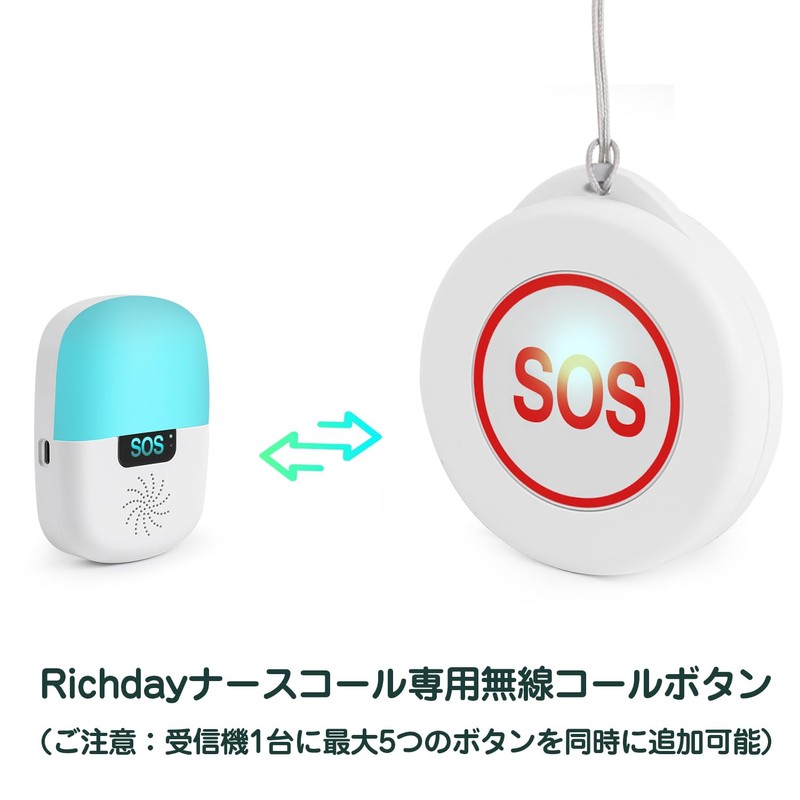 Richday Nurse Call for Home Use, WIFI, Call Bell with