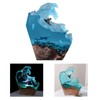 Desktop Sea Wave Decoration Delicate Resin Lamp Night Light for