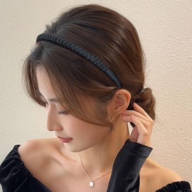 Headbands for Women Men Girls 2PCS Head Bands No Slip Fashion Hair Accessories with Teeth Comb Hair Hoop