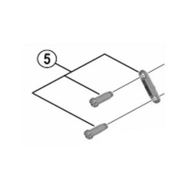 Shimano Spares RD-6800 stroke adjusting screws, M4 x 11.5 mm & plate