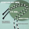 Tangle-Free Beaded Jump Rope with Unbreakable Handles Enjoy Smooth Spins