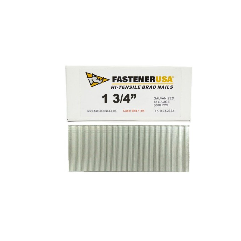 1-3/4" Brad Nails 18GA GALV 30,000ct