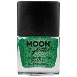 Moon Glitter - Esmalte de uñas holográfico con purpurina, 0.5 onzas líquidas, Verde, 1 Count (Pack of 1)                                              