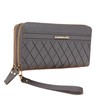 [Aglem] Women's Long Wallet with Double Round Zipper, Large Capacity