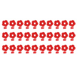Fdit 30 Sets Hummingbird Feeders Replacement Flowers Bird Accessories Bird Feeder Replacement Parts for Hummingbird Feeder Hanging Feeder(red)