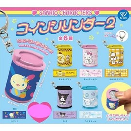 K-com Sanrio Characters Coin Cylinder 2 x Total 6 Types Full Complete Gacha Capsule Toy