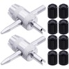 MEAJOO 4-in-1 Valve Core Tool Kit (2 Pcs) with 8