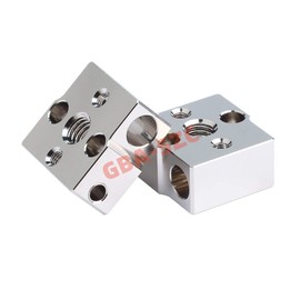 GBA-SZC Ender 3 Neo Heater Block,Plated Copper Upgrade with Silicone Sock for CR-6 SE/CR-6 MAX/CR-5 Pro/CR10 Smart/Ender 3 Neo/V2 Neo/Max Neo Cartridge Sensor. (1PC)