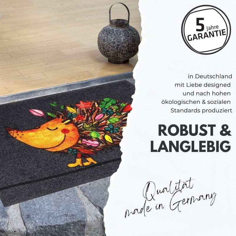 Salonloewe Doormat Washable 030X060 cm charcoal grey